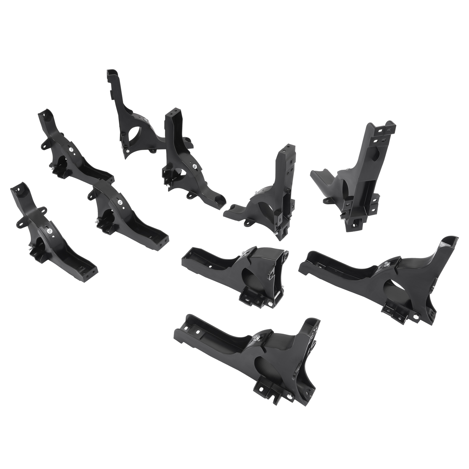 10pcs Fairing Hinge Bracket Kit Upper&Lower For Freightliner Cascadia 2008-2017