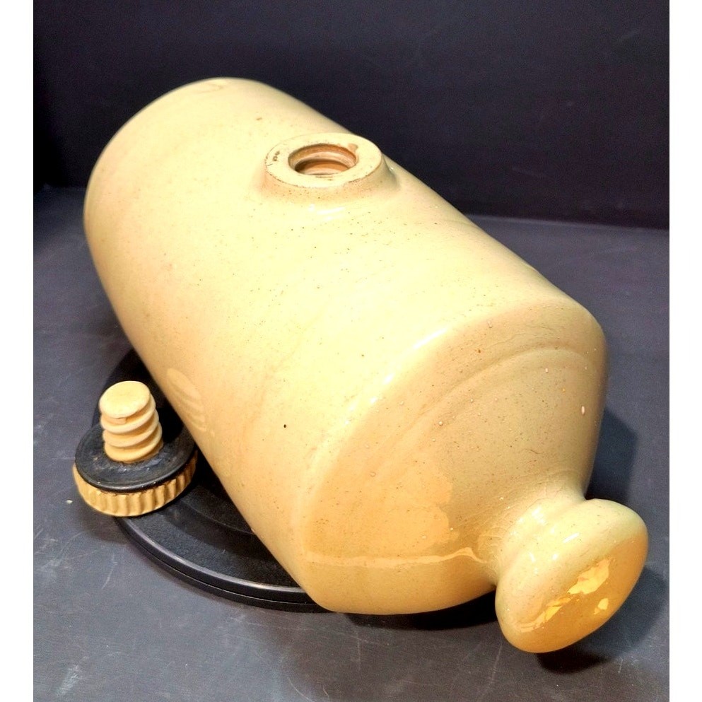 101. Stoneware Bed Pig Heater Primitive