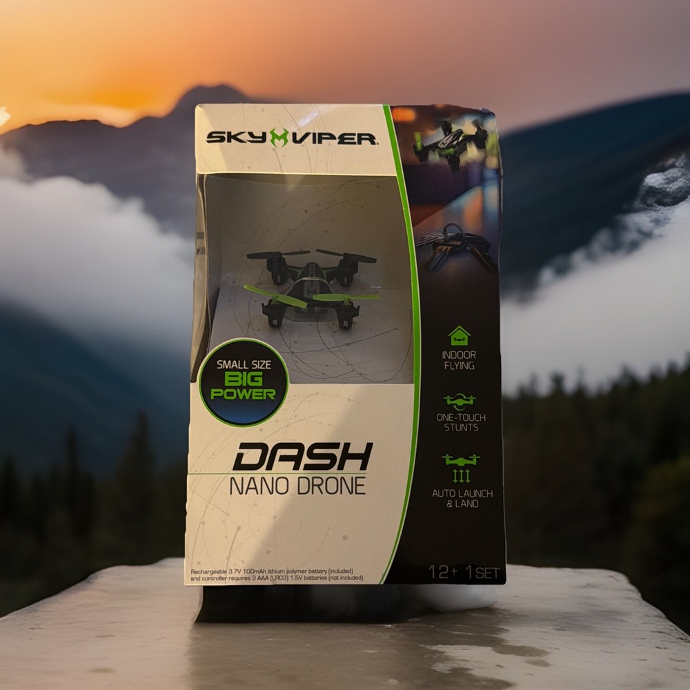Sky Viper Dash Nano Drone Indoor Flying, Auto Hover, Launch
