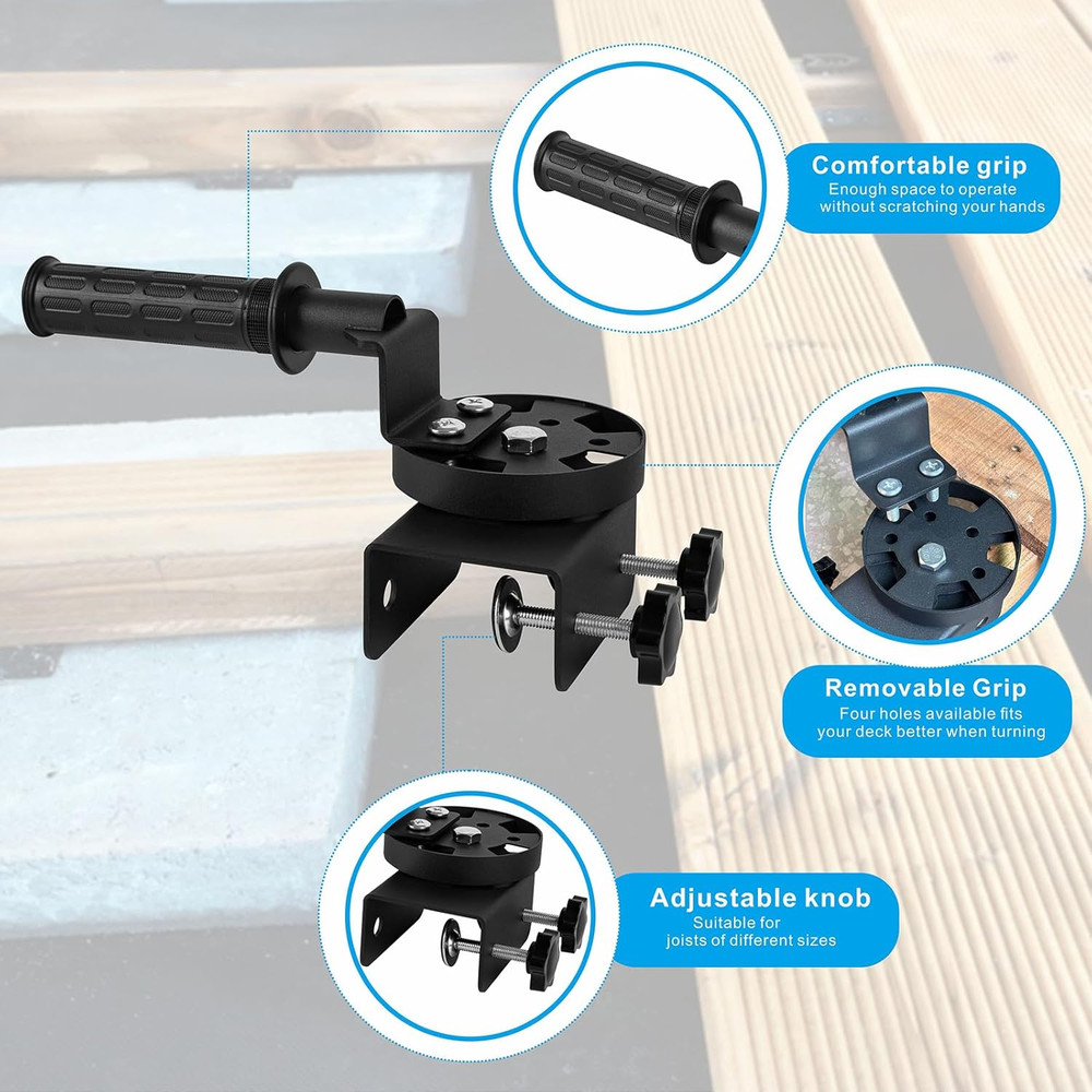 Decking Straightening Tool, Adjustable Deck Tool, Heavy Duty Decking Board Bende