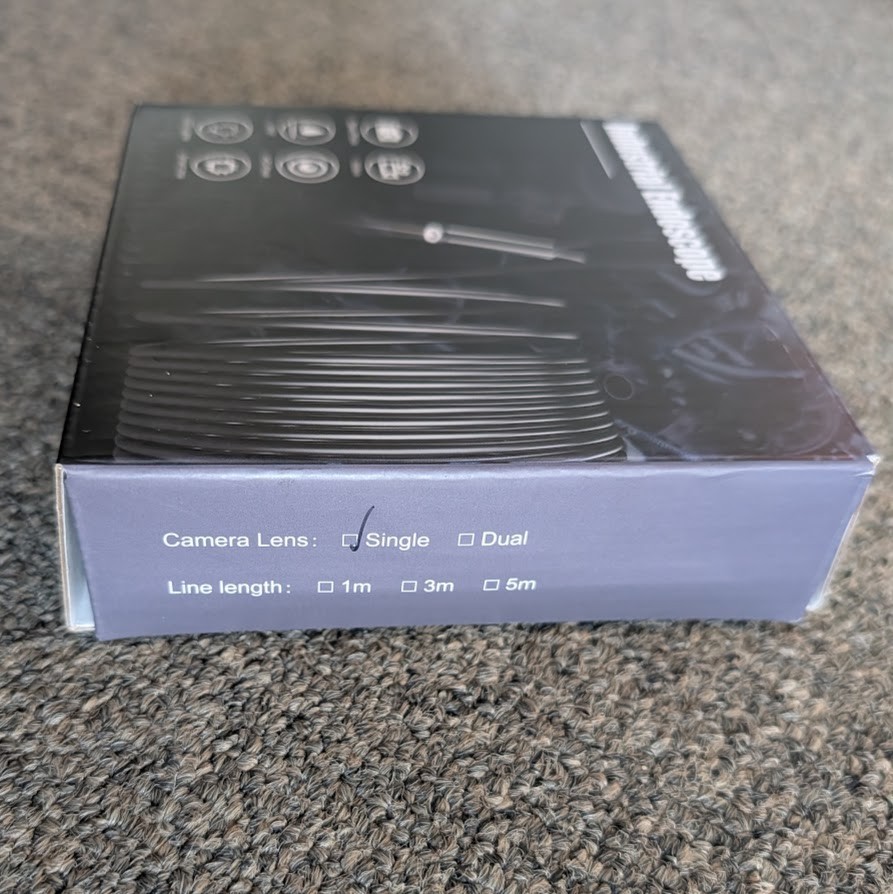 12FT Endoscope Camera Borescope Snake Cable LED IP67 HD - *iPhone Lightning ONLY