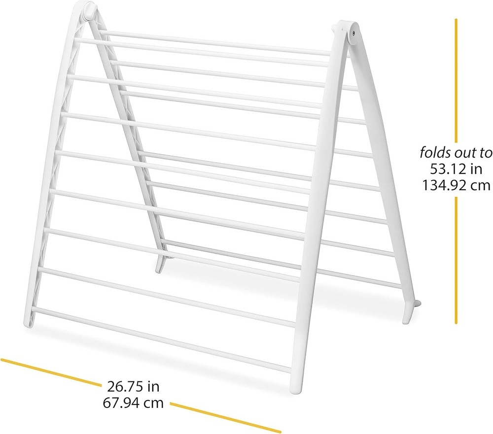 Spacemaker Folding Drying Rack, Freestanding Indoor Clothes Dryer, Space Savi...
