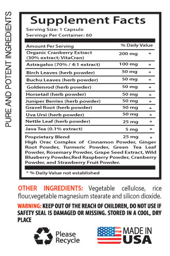 KIDNEY SUPPORT - Urinary Tract - Antioxidants - Astragalus Extract 2B