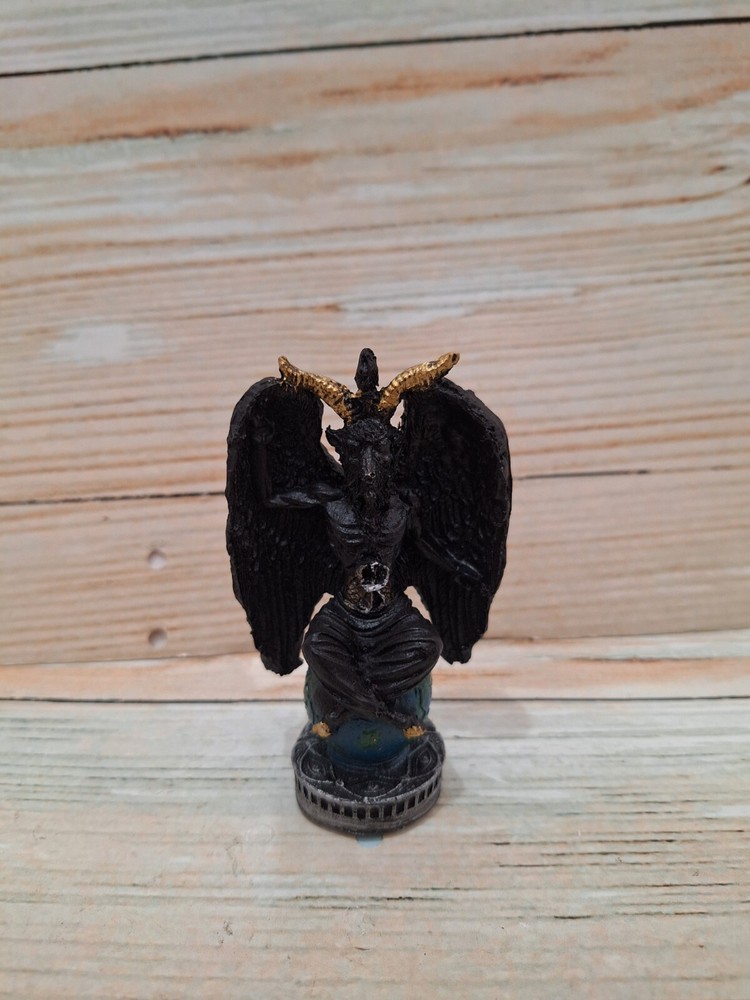 Templar Sabbatic Goat Baphomet Satan Black / Size 4.5" X 2.5" / Devil / Evil