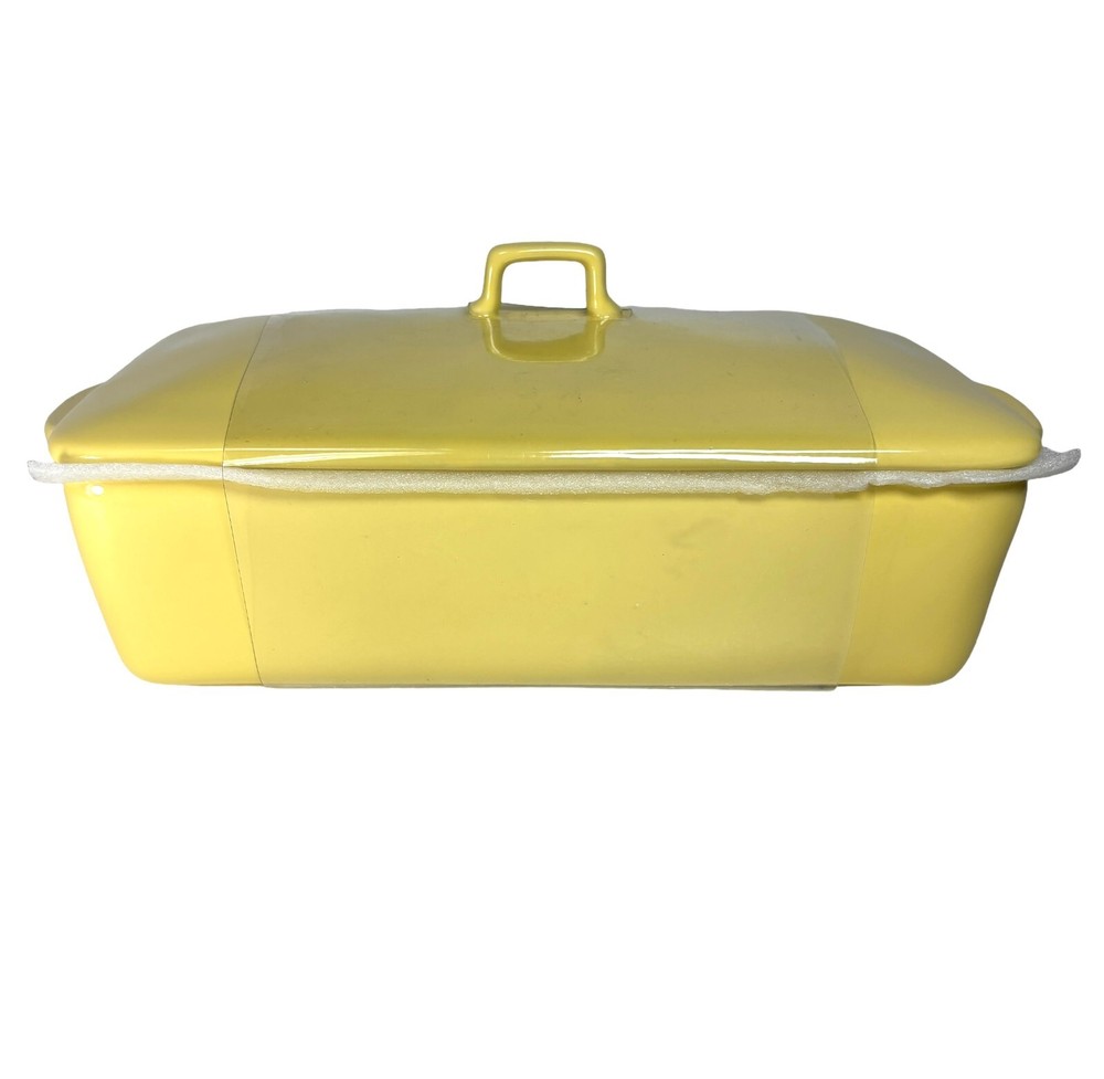 Rae Dunn "THAT'S ALL YOLKS" Easter Serving Dish Yellow 9" Casserole Deviled Eggs