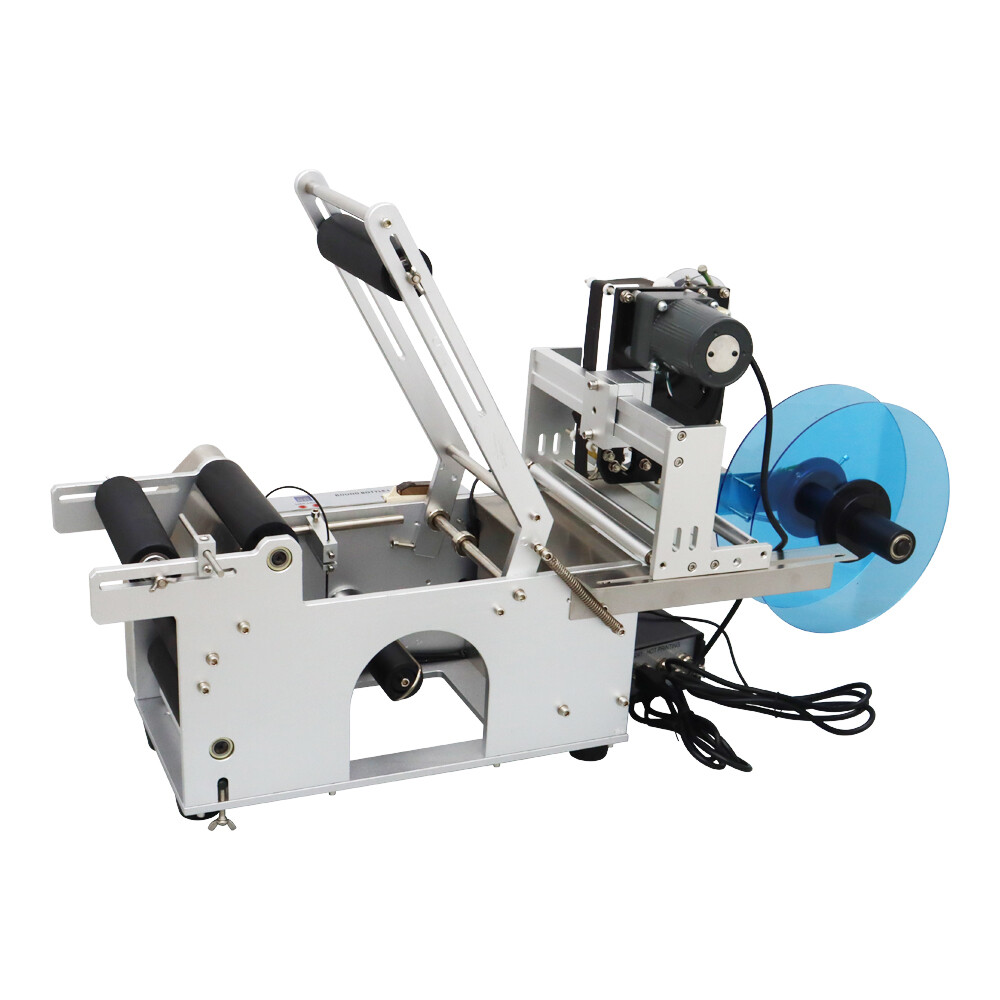 Semi-automatic Round Bottle Labeling Coding machine with Date Printer 50pcs/ min