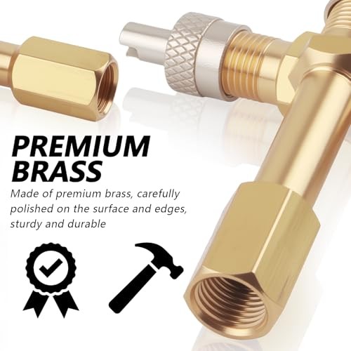 2PCS Tire Valve Stem Extensions,50mm Tire Valve Extender with Straight