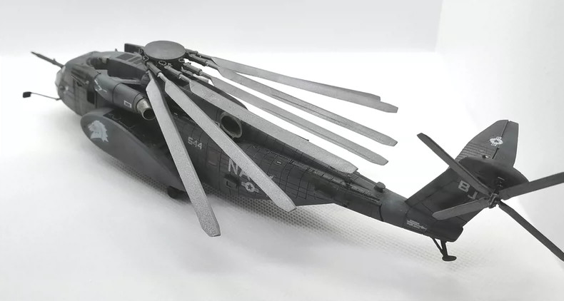 3d printed 1/144 ch-53e/mh-53e super stallion naval helicopter unpainted model