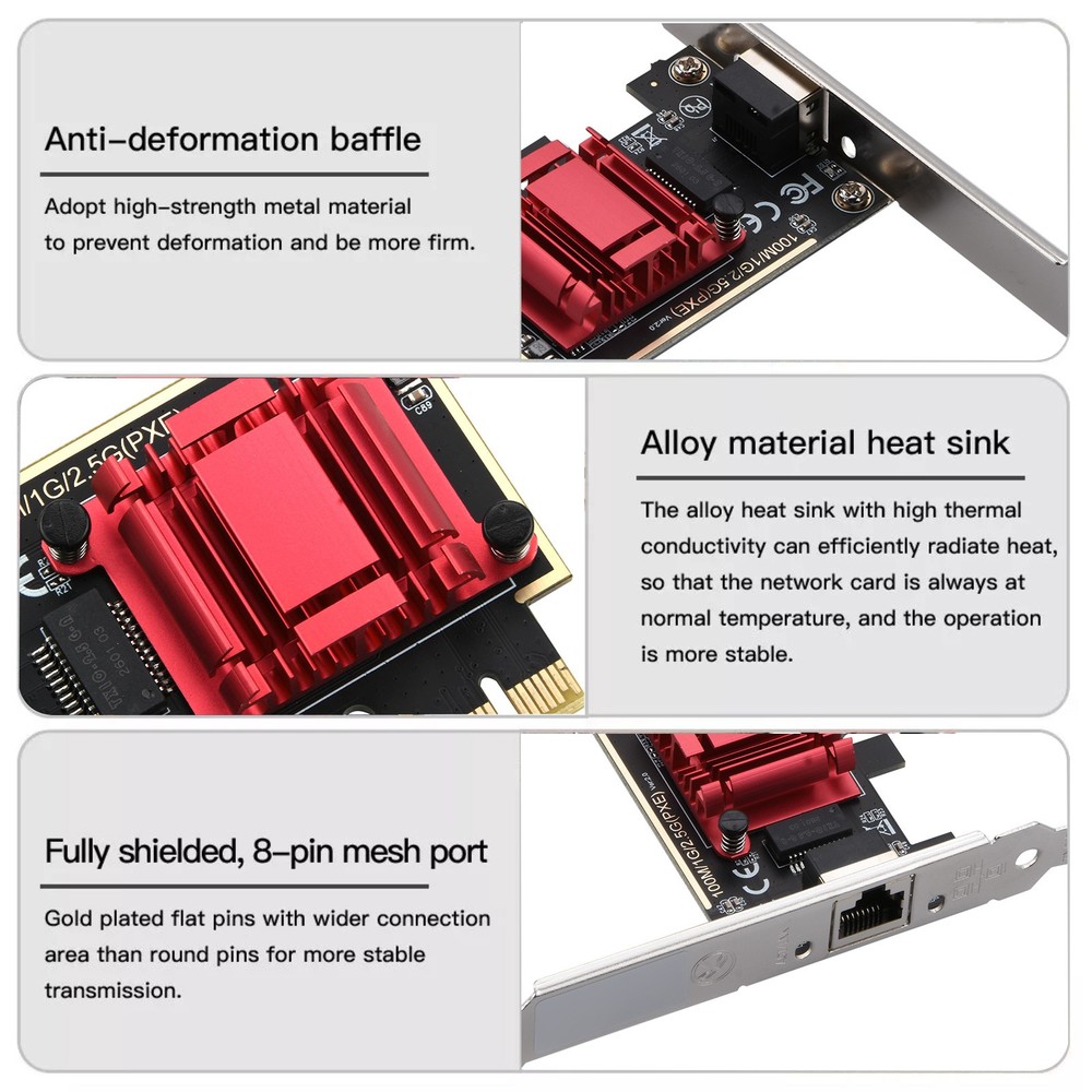 Network Card Computer Accessory For Win Versatile PCI Express Slot Compatibility