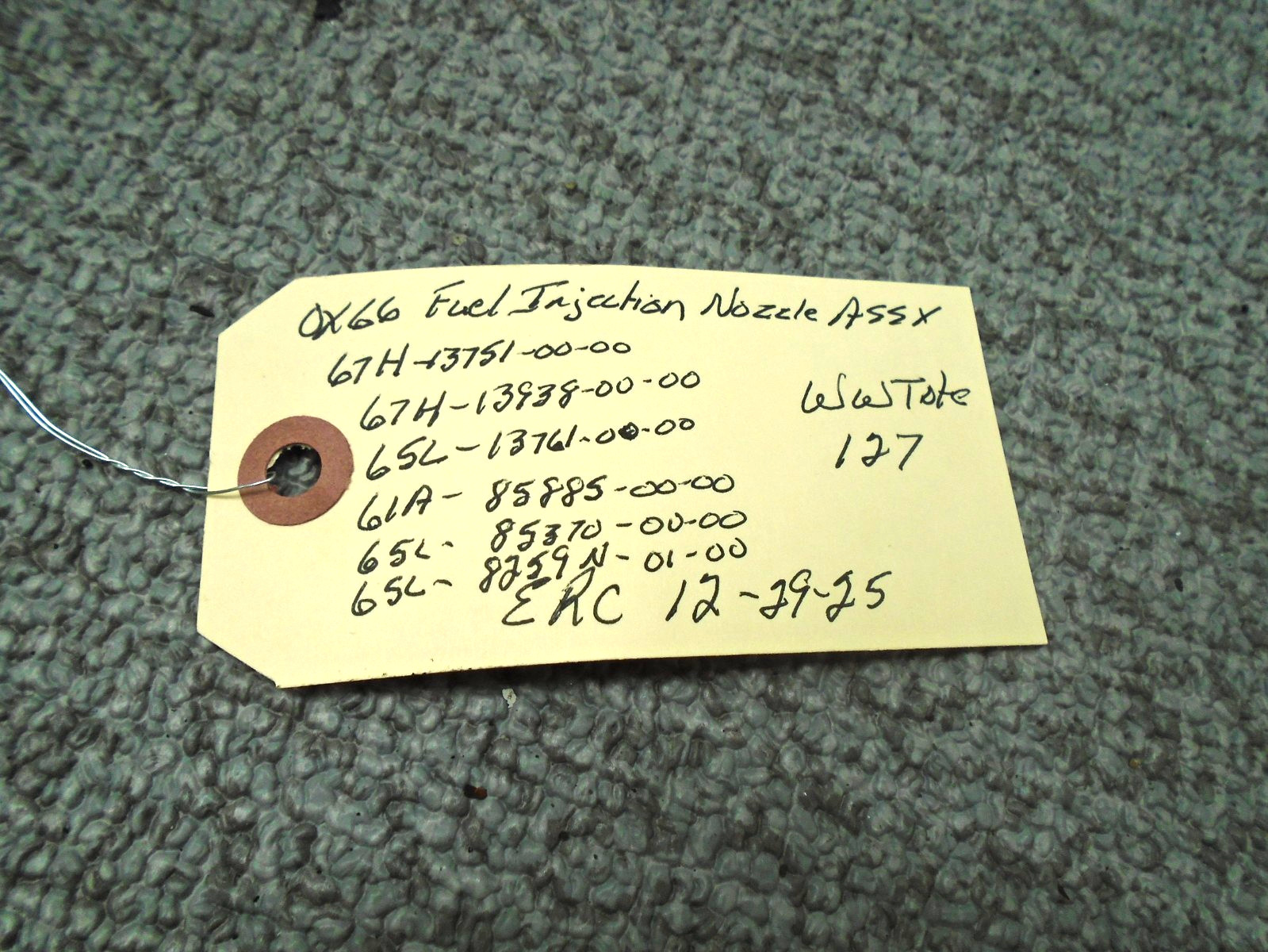 Fuel Injection Nozzle Assy 67H-13751-00-00 Yamah OX66 2001-2005 150-250 Hp Motor