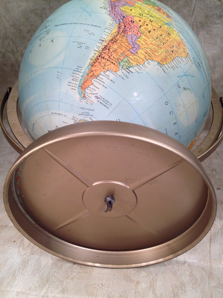 Replogle Comprehensive Raised Relief Globe 11.5" Metal Base