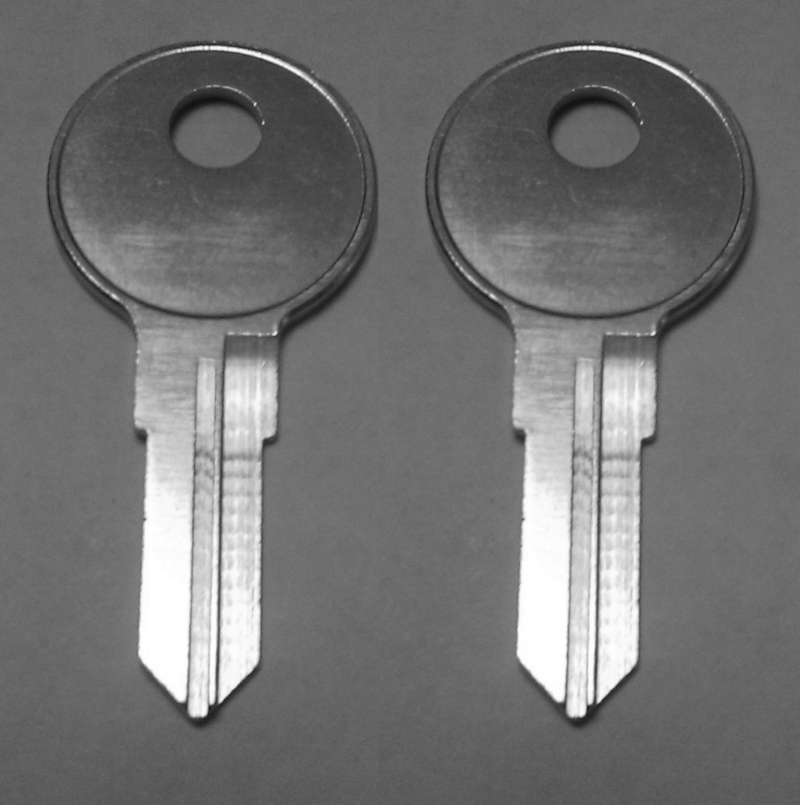 (2) Home Depot Husky ToolBox  Replacement Keys Cut To Key Code HD06