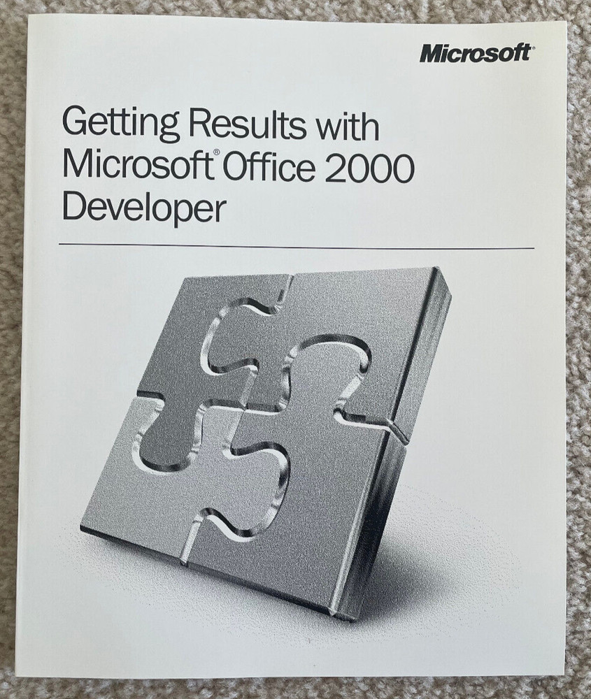 Getting Results with Microsoft Office 2000 Developer Guide Manual 127 Pages