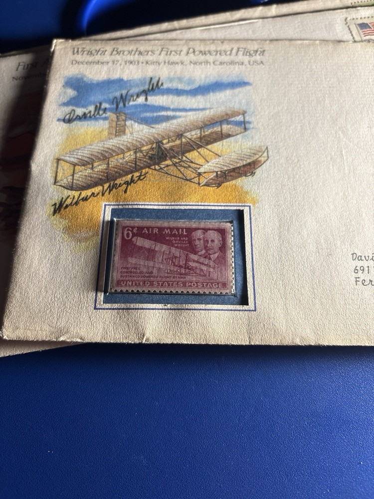 Wright Brothers First Powered Flight 1903 Kitty Hawk Aviation Display Cover