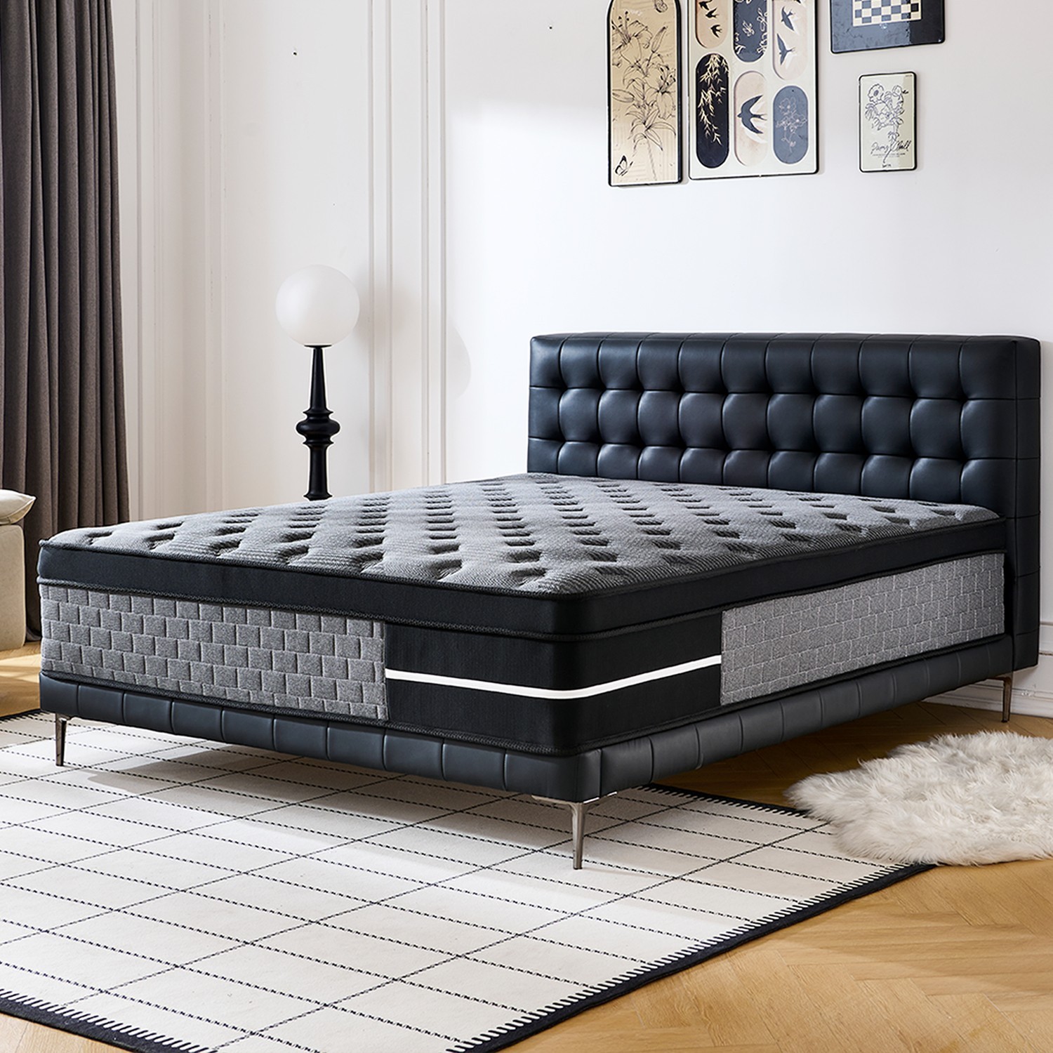 8"10"12"14 Twin Full Queen King Size Mattress in a Box Hybrid Spring Memory Foam