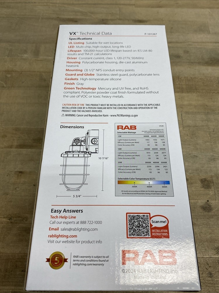 **NEW** RAB VX20
