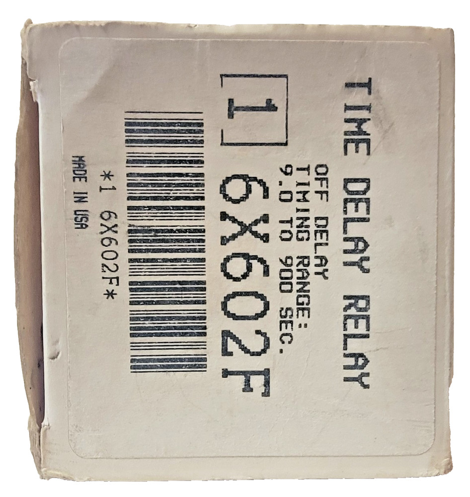 Dayton 6X602F Solid State Time Delay Relay 9 - 900 Seconds