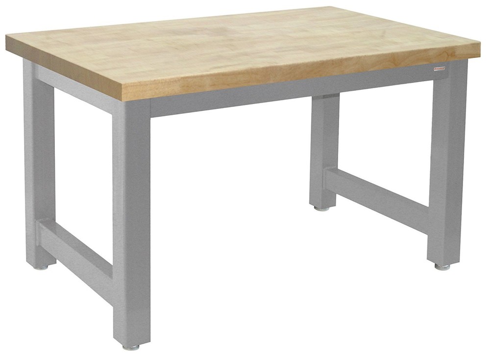 BenchPro H Solid Maple 36"D x 120"W Production Table Industrial Workbenches