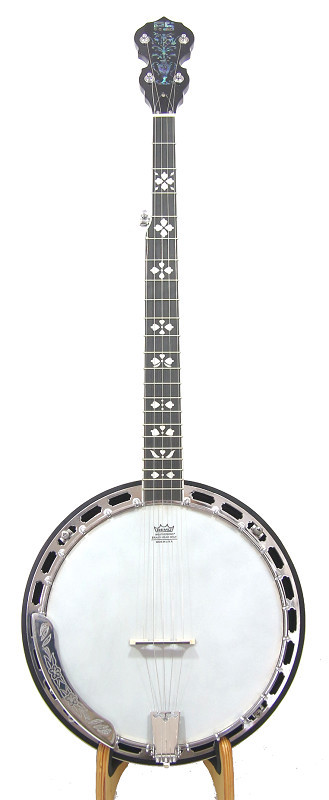 5 String Banjo, Mahogany resonator, geared tuners, include case RSBJ02