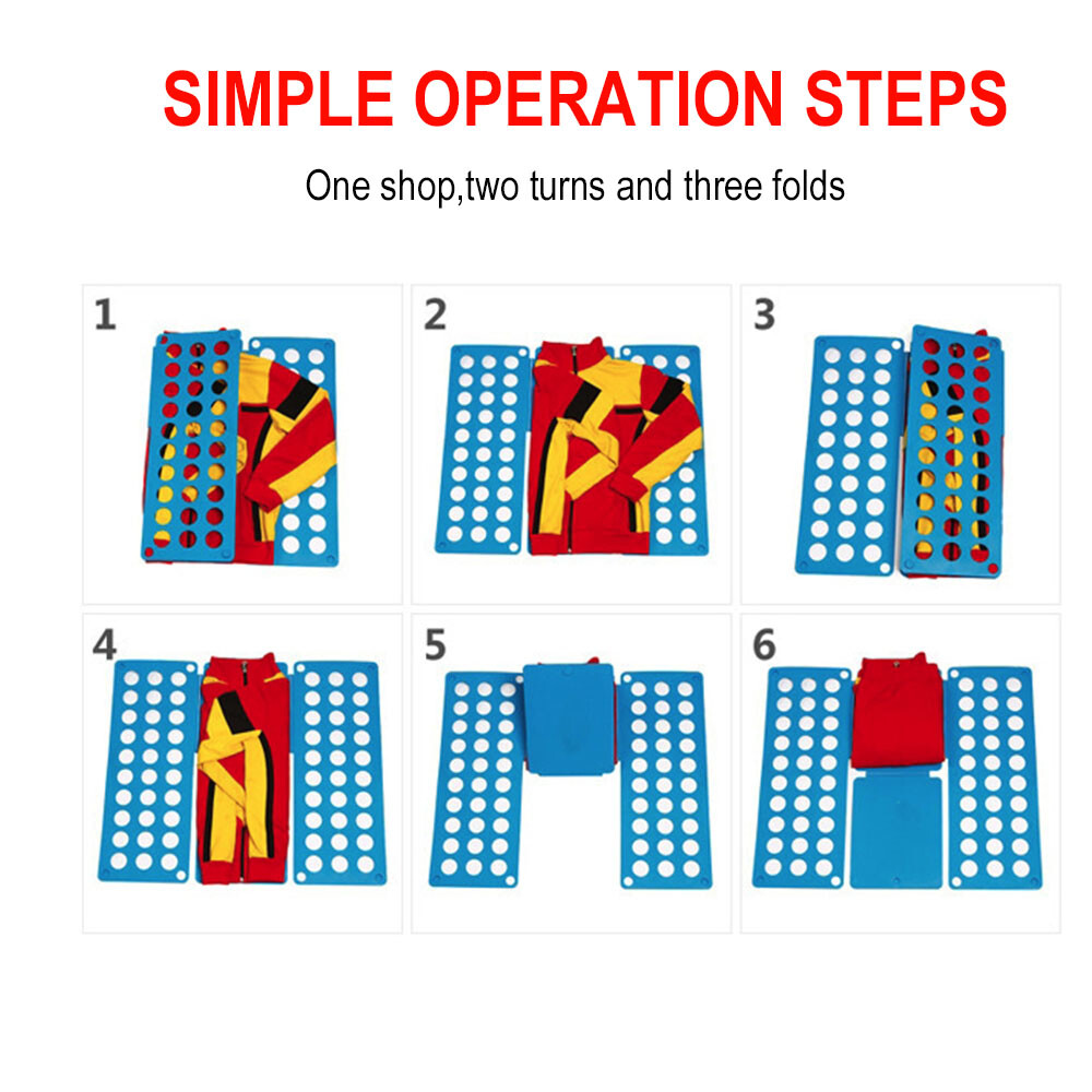 Adjustable T-Shirt Clothes Fast Folder Folding Board Laundry Organizer for Child