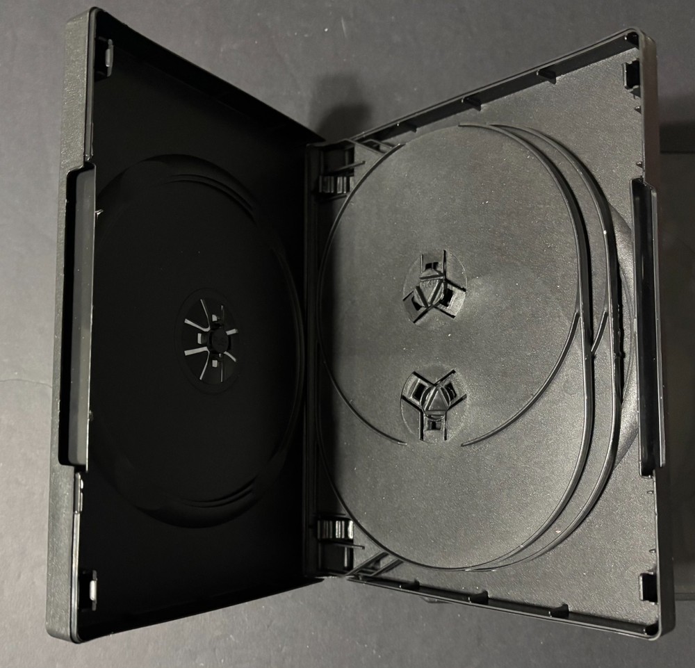 Black 6 Disc DVD Case With Two Trays