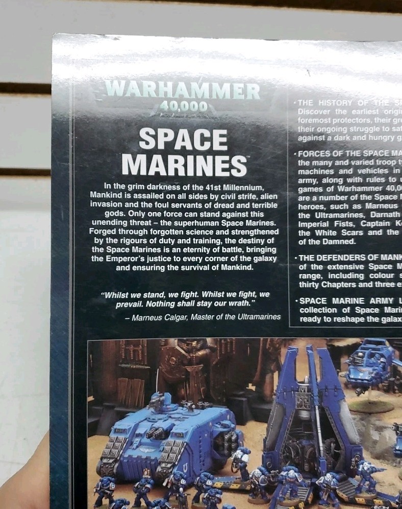 Warhammer 40k Codex: Space Marines (2008 Games Workshop, Softcover) Pre-Owned