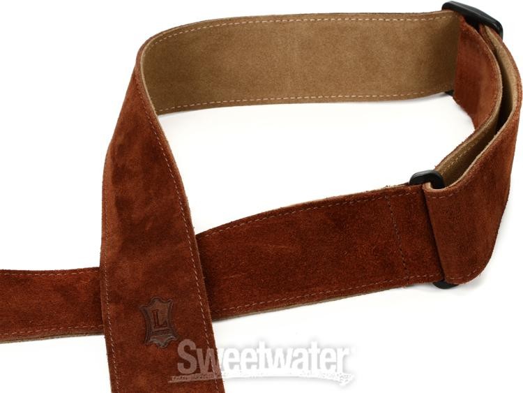 Levy's M9S 2" Suede Leather Banjo Strap - Brown