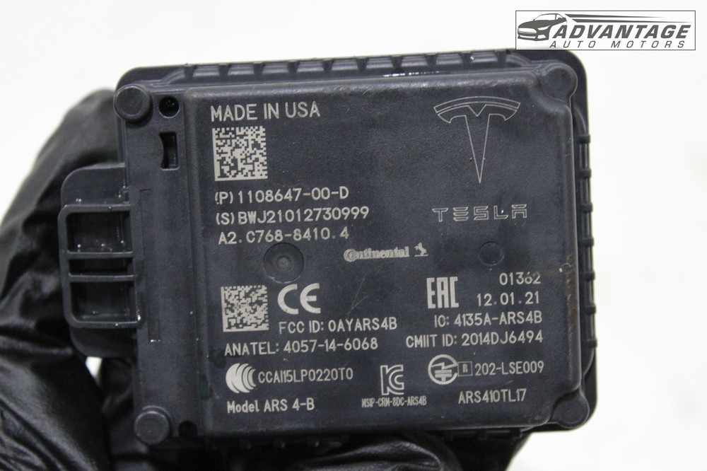 2020-2024 TESLA MODEL Y FRONT DISTANCE RADAR SENSOR MODULE UNIT CONTINENTAL OEM