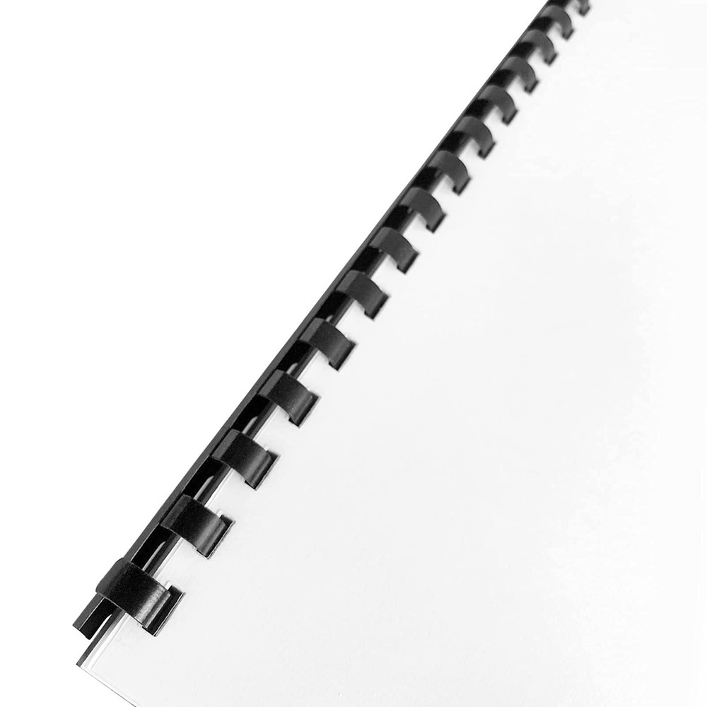 TOTiyea 19 Ring Plastic Binding Combs,1 Inch Diameter,200 Sheet Capacity, Let...