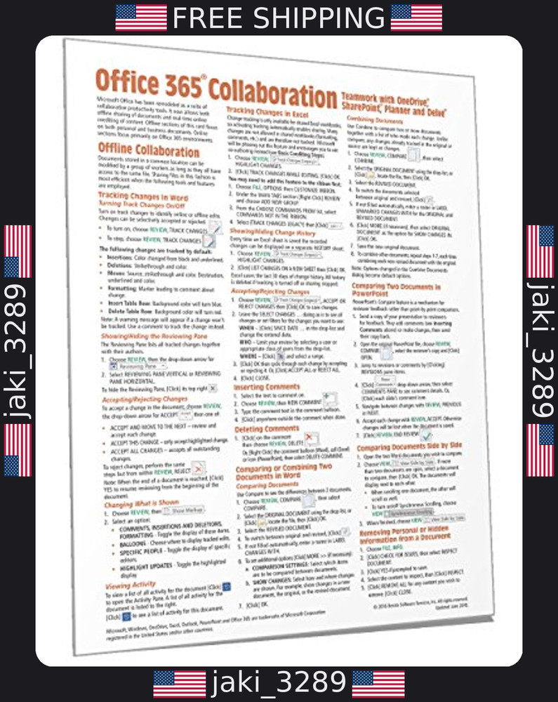 Office 365 Collaboration Cheat Sheet: OneDrive, SharePoint & Planner Guide