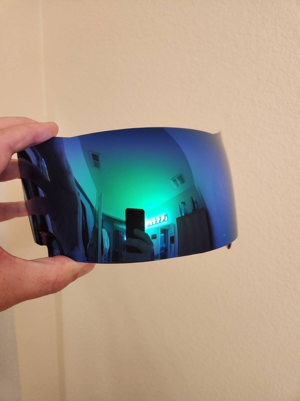 REVO GREEN SPEED FLEX SCHUTT F7 Full Size Football Helmet Oculus Visor W/Clips