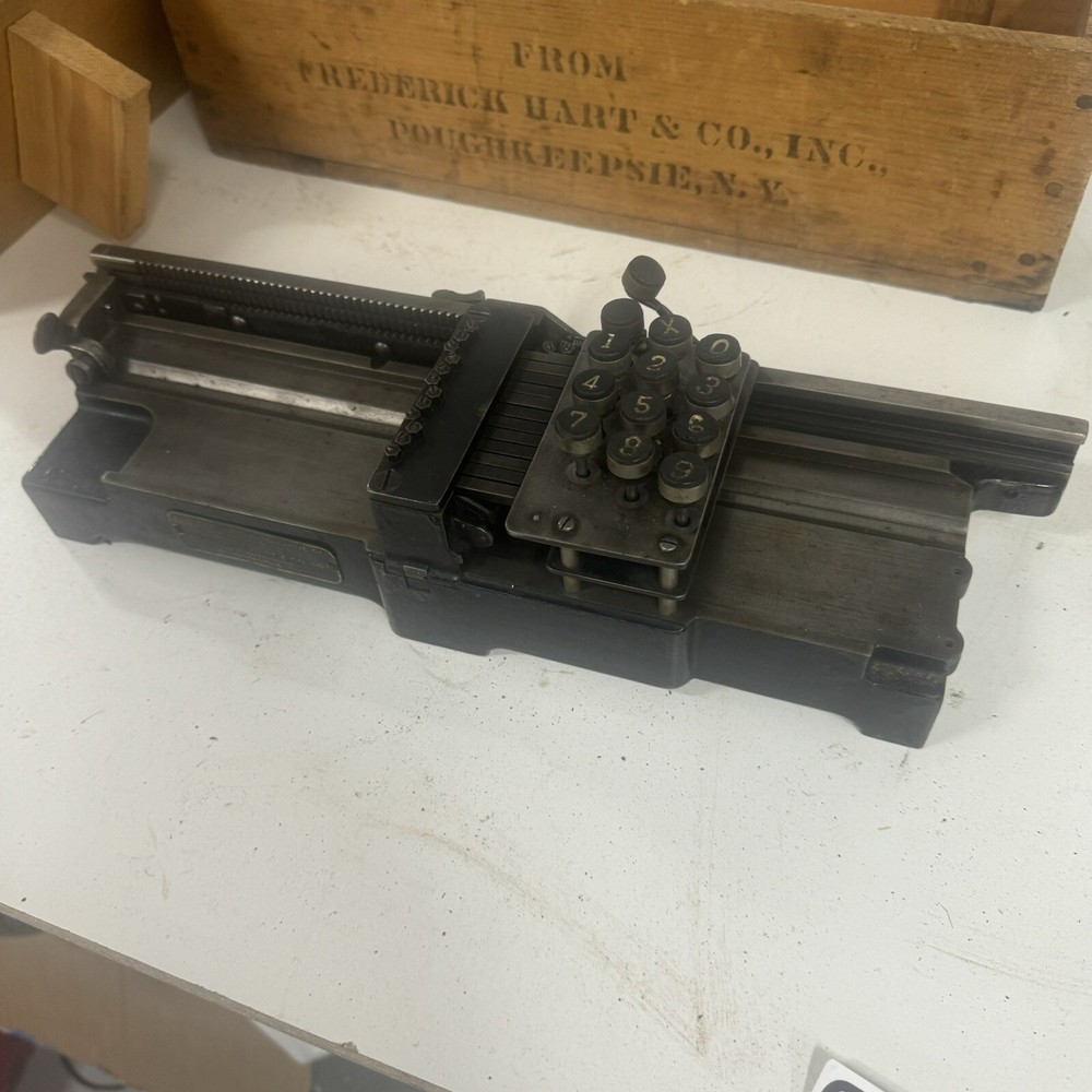 Antique Computer Tabulating Machine Co 1901 Frederick Hart & Co Herman Hollerith