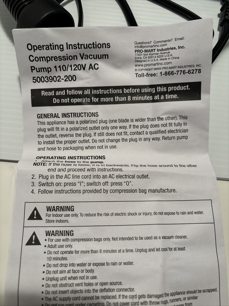 MagicBag Smart Design Electric Compression Vacuum Pump (3)