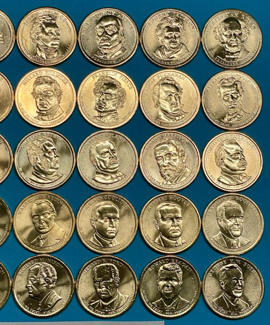Complete Presidential Dollar DENVER MINT Set ALL 40 UNCIRCULATED Coins 2007-2020