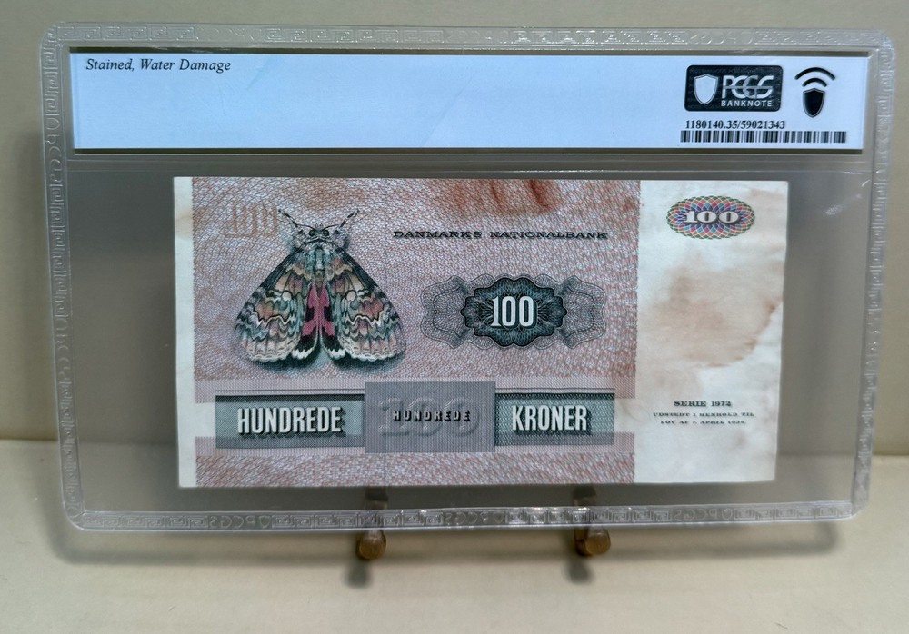 1972 Denmark- 100 Kroner-PCGS CHOICE VF 35