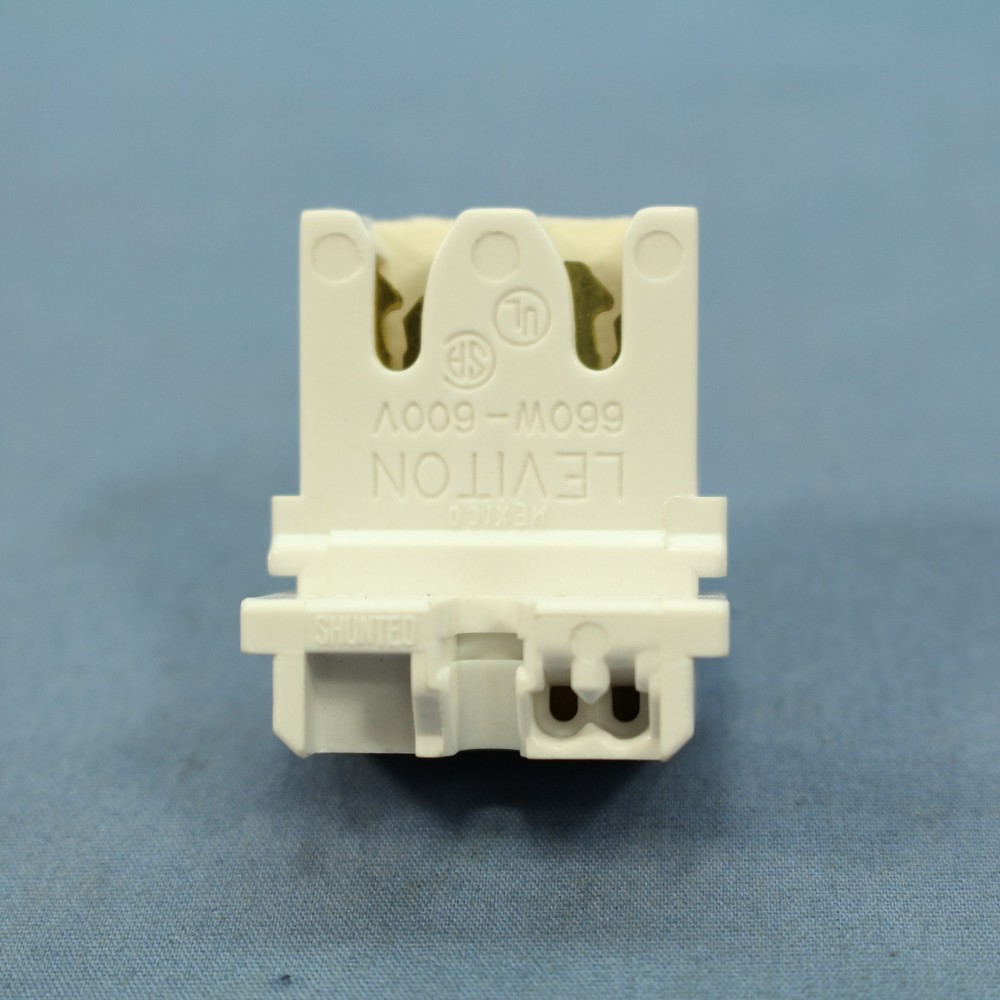 Leviton 23451-020 Panel Mount Fluorescent Lampholder Light Socket Medium Bi-Pin
