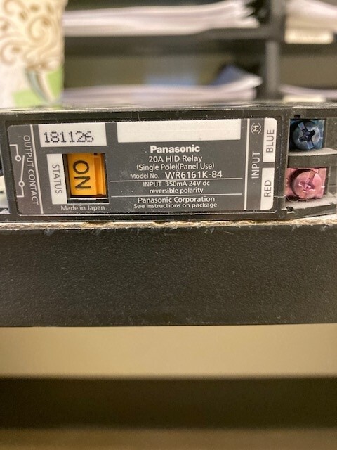 Panasonic WR6161K-84 20A HID Relay lighting