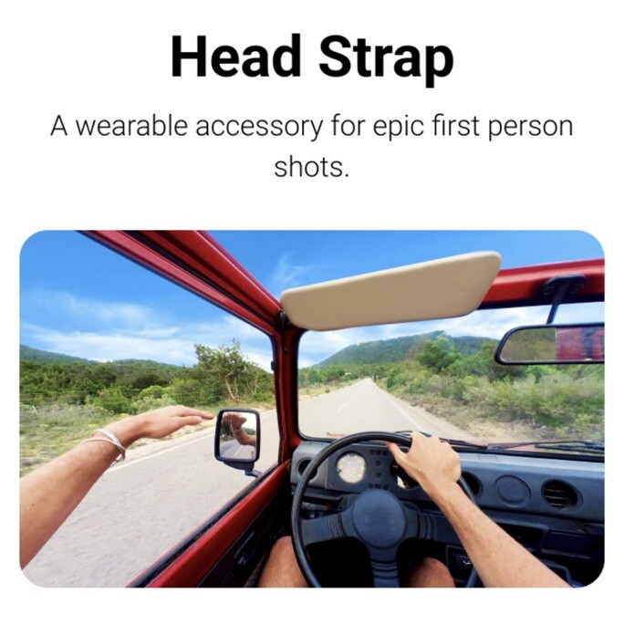 Original Insta360 Head Strap - Adjustable, Compatible with Insta360 Cameras