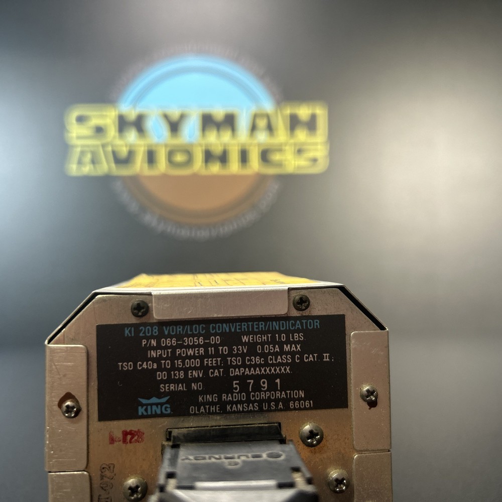 King KI 208 VOR/LOC Indicator - Unknown Condition