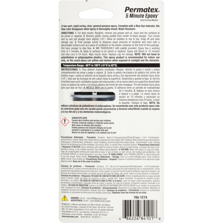 Permatex® 84101 - 25ml 5 Minute Epoxy Gel
