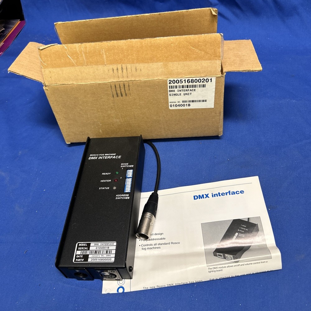 New in box Rosco Fog Machine DMX Interface