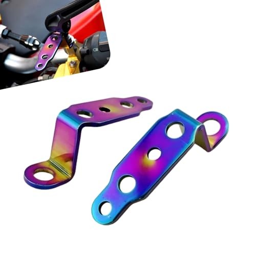 Motorcycle LED Light Mount Brackets, Multi-Hole Adjustable 2 PCS Multicolored