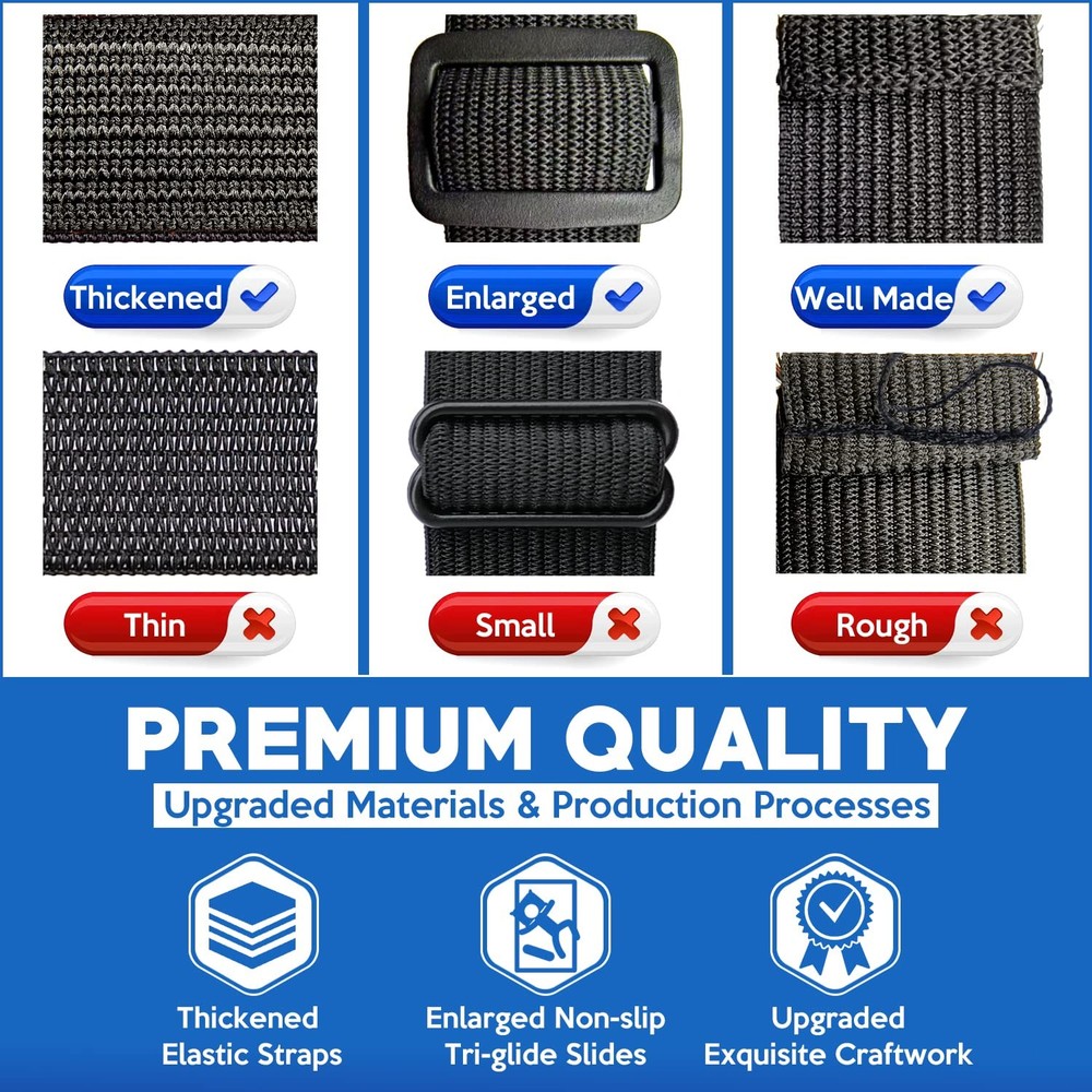 Bed Sheet Straps, 3 Adjustable Bands, Keep Sheets Tight, Secure Fit