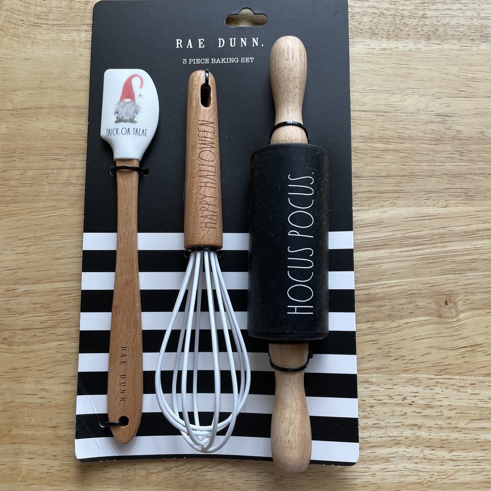 NIP Rae Dunn HOCUS POCUS 3pc Baking set BNIP FREE SHIP
