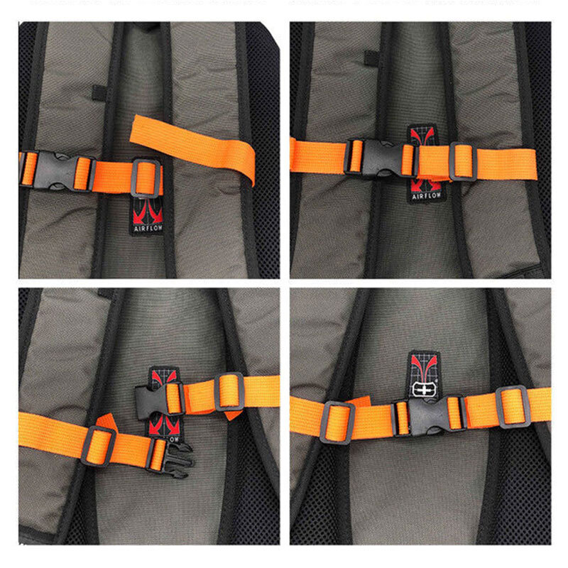 Adjustable Bag Backpack Webbing Sternum Chest Harness Buckle Clip Strap Campingṑ