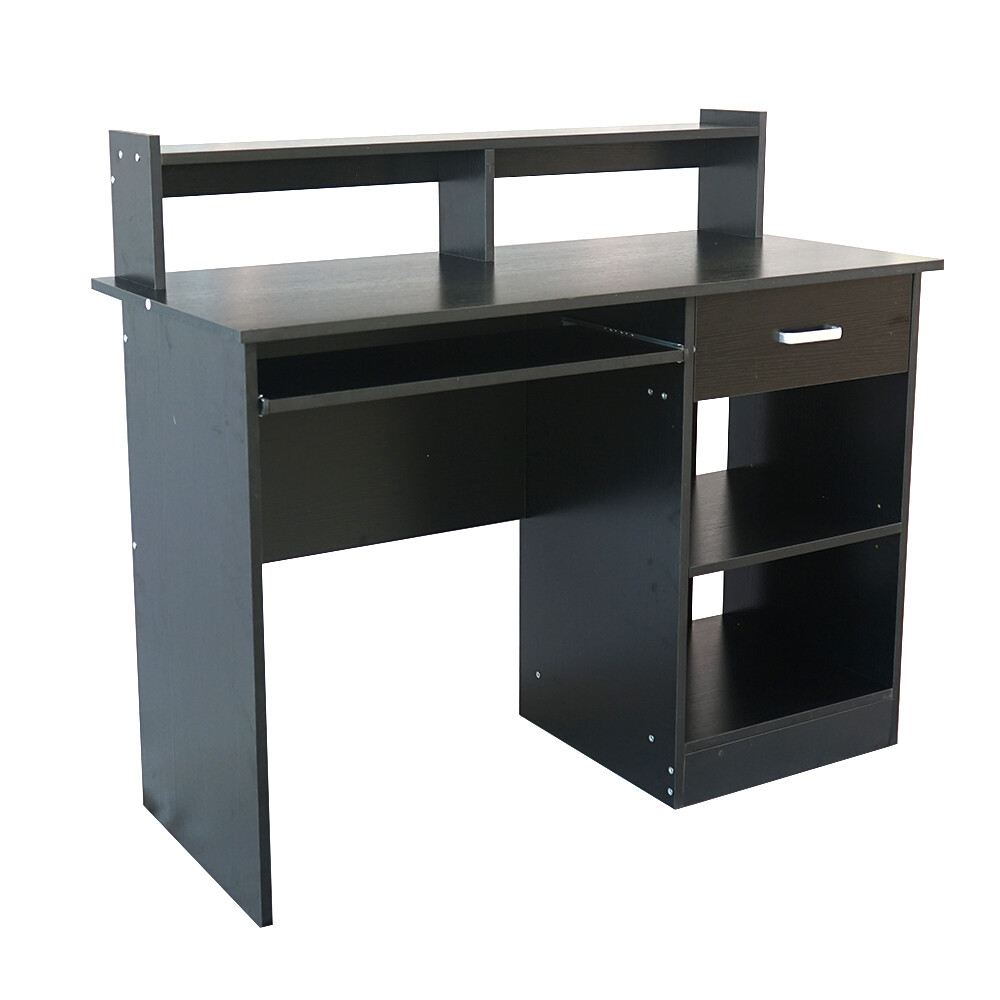 General Style Modern Chipboard Computer Desk Black