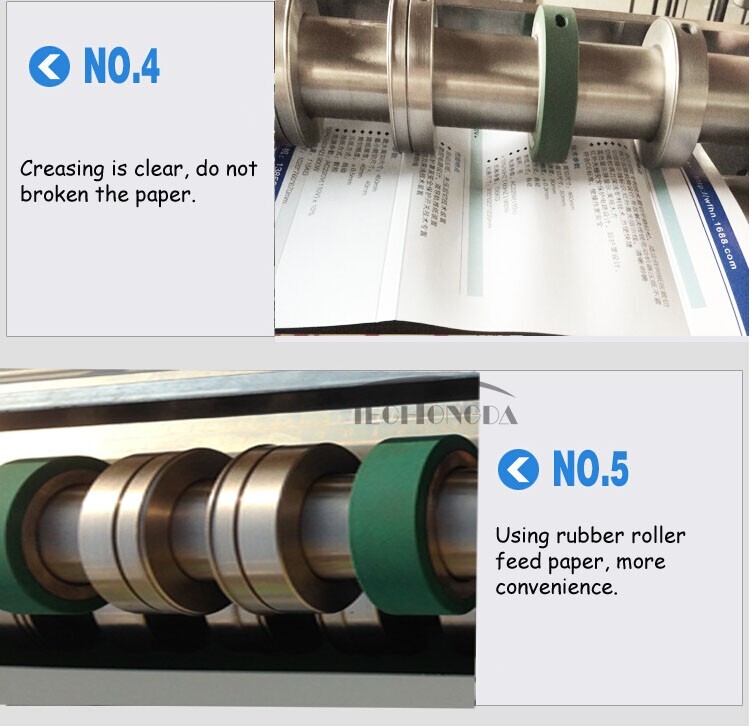 25in Electric Creaser Indentation Machine Multi-function Adjustable Speed 110V
