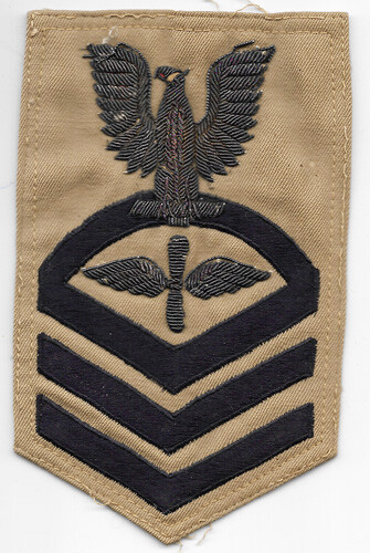 USN Bullion Aviation Machinists Mate CPO Rate / Patch