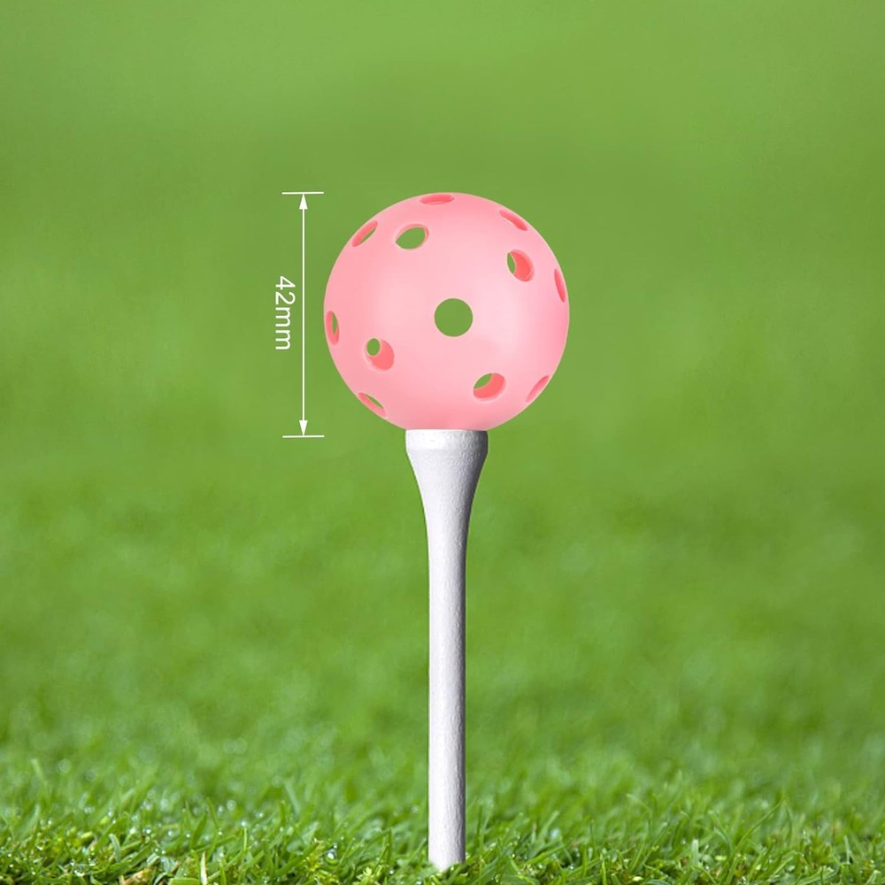 24 Pack Plastic Practice Golf Balls for Backyard Swing Practice Driving Range