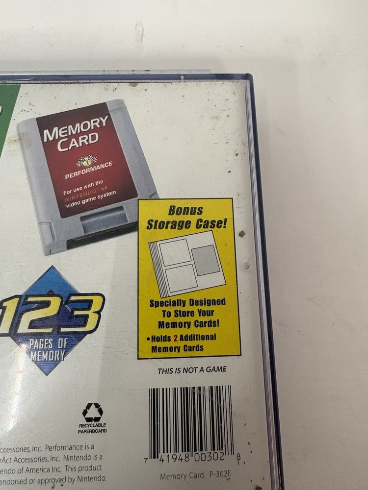 N64 Memory Card With Case